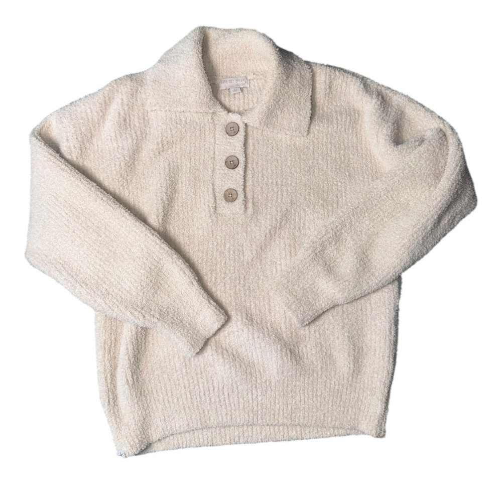 See clip 😍 New Barefoot Dreams Cozychic Button Placket Pullover. NWOT - Picture 6 of 17